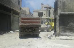 Rubble Removed from Daraa Camp for Palestine Refugees