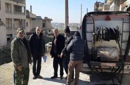 Fuel Supplies Distributed in Handarat Camp for Palestinian Refugees