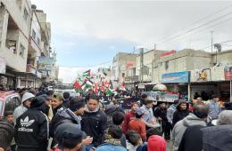 Palestinian Refugees in Syria Rally over Trump’s Biased Peace Plan
