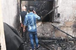 5 Homes in AlNeirab Camp Damaged by Fire