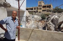 Elderly Palestinian Refugee Struggles for Survival in Syria Displacement Camp