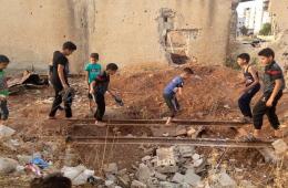 Palestinian Refugee Children in Syria Displacement Camps Subjected to Play Deprivation 