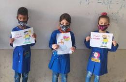 Palestinian Refugee Students Join Anti-Coronavirus Drive in Syria
