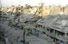 Yarmouk Camp for Palestinian Refugees Gripped With Rubble Piles