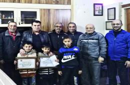 Palestinian Refugee Child Wins Chest Competition 