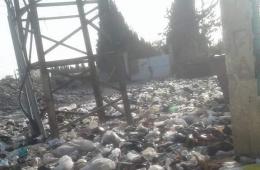 Trash Mounds Piled Up in AlSayeda Zeinab Refugee Camp