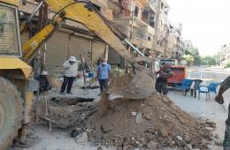 Rehabilitation of Water Network Ongoing in Yarmouk Camp