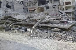 Owners of Destroyed Houses in Yarmouk Camp Appeal for Humanitarian Assistance