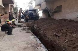 Works Launched to Rehabilitate Water Network in AlHusainiya Camp