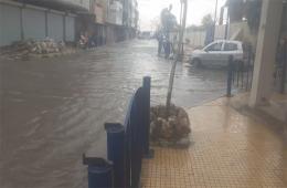 Palestinian Refugee Camp of Latakia Swamped with Rainshowers