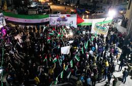 Vigil Held in Idlib to Protest Israel’s Escalation in Jerusalem