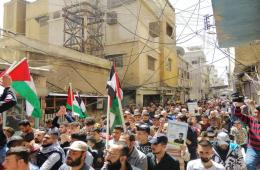 Vigil Held in AlNeirab Refugee Camp to Support Aqsa Mosque