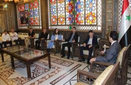 Damascus Governor Meets Palestinian Diaspora Communities