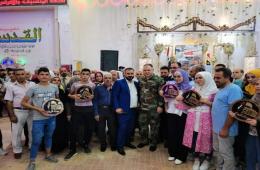 Pro-Regime Militia in Syria Honours Laureate Students in AlNeirab Refugee Camp
