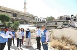 Japanese Delegation Pays Visit to Yarmouk Camp for Palestinian Refugees