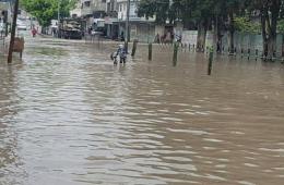 AlRaml Refugee Camp Swamped with Rainfalls 