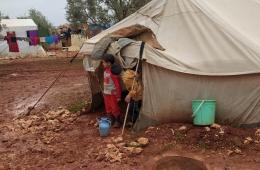 Palestinian Refugee Families in Northern Syria Displacement Camps Alarmed over Cholera Outbreak