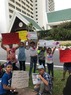 لاجئون فلسطينيون في تايلاند يعتصمون أمام المفوضية السامية للأمم المتحدة الـ UN