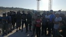 اعتصام في مخيم دير بلوط للمطالبة باللجوء الإنساني