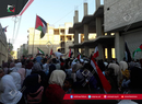 مسيرة في مخيم الحسينية تنديداً بالعدوان الصهيوني على غزة 