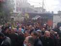 اعتصام لفلسطينيي سورية أمام مقر الأونروةا في مخيم عين الحلوة رفضاً لقطع مساعدة بدل الايواء 