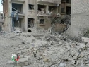 صور تظهر جانب من الدمار في مخيم اليرموك
