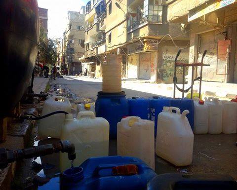 قطع الماء عن مخيم اليرموك المحاصر لليوم 200 على التوالي