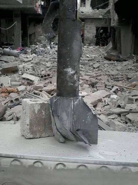استهداف شارع اليرموك الرئيسي بعدد من الصواريخ