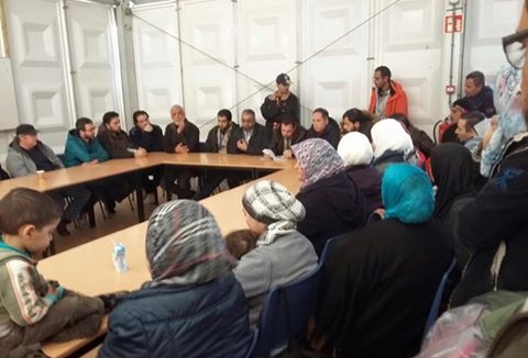 مؤسسات عمل أهلي توزع مساعدات غذائية على اللاجئين الفلسطينيين في مركز نيميخن بهولندا 