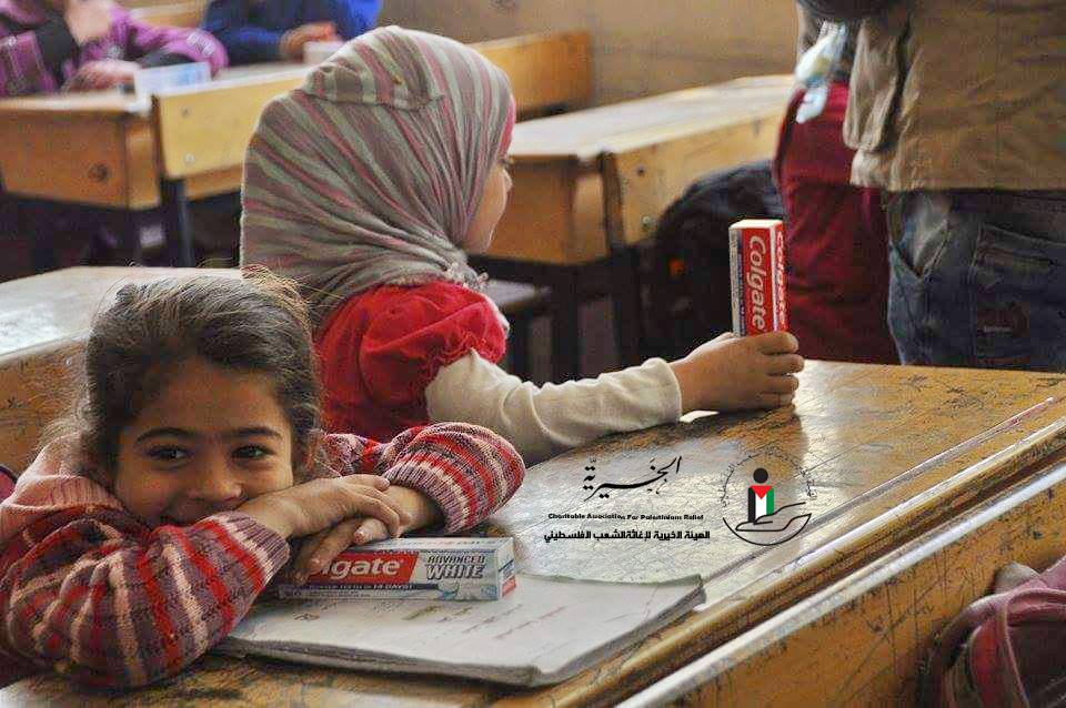 الخيرية تقيم نشاطاً  طبياً  لطلاب مدرسة الفالوجة في مخيم اليرموك 