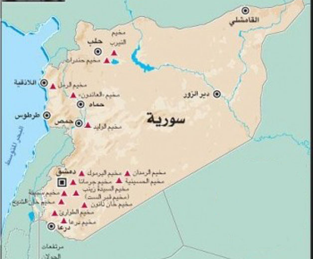 فلسطينيو سورية إحصائيات وأرقام حتى /3 نيسان ــ أبريل / 2016