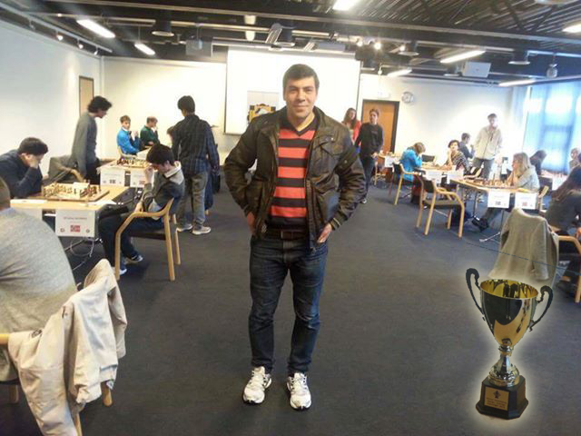 فلسطيني من أبناء اليرموك ‬في السويد يفوز بالمركز الأول في بطولة ستافنجر الدولية للشطرنج