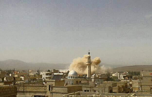 قصف مدفعي يستهدف الأطراف الغربية من مخيم خان الشيح