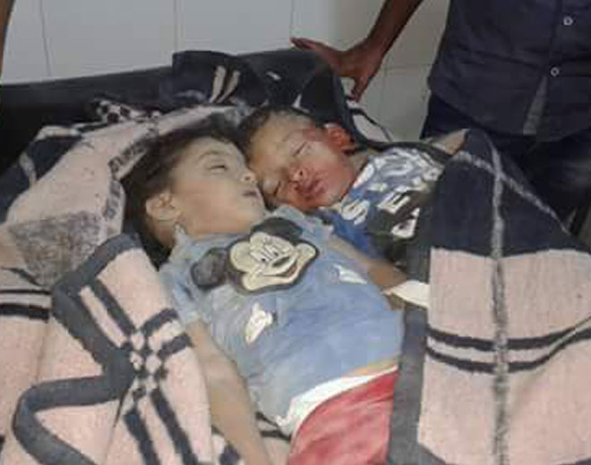 طفلان يقضيان جراء القصف على مخيم درعا
