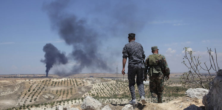 قضاء(7)عناصر من مجموعة فلسطينية موالية للنظام بغارات أمريكية شرق سورية