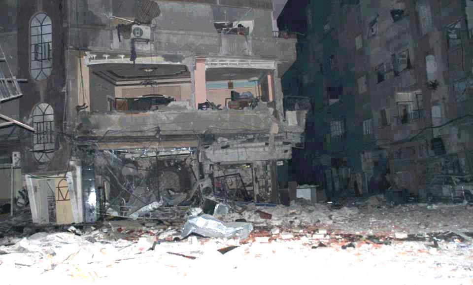 استهداف منطقة الريجة في مخيم اليرموك بقذائف الهاون 