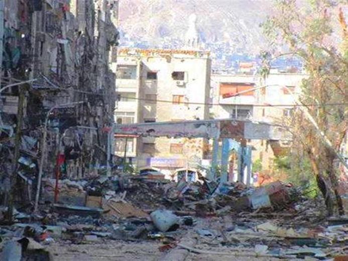قصف صاروخي يستهدف مخيم اليرموك 