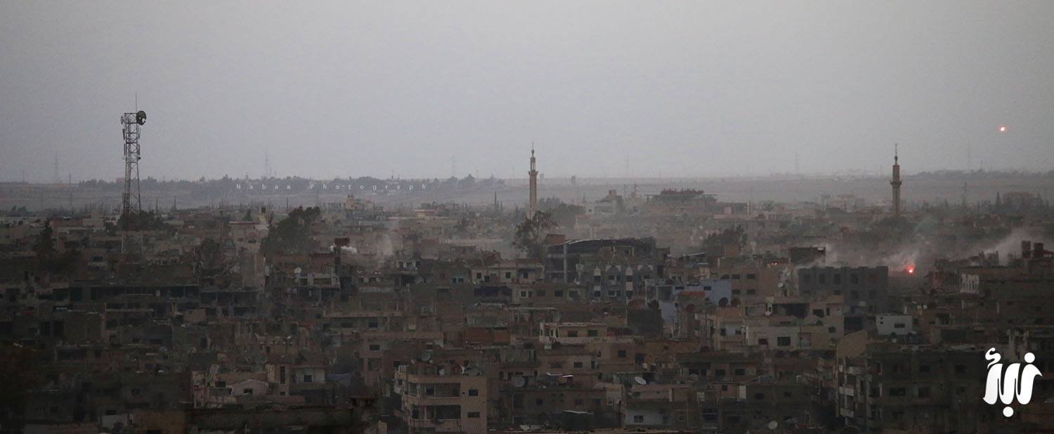 قصف أحياء تقطنها عائلات فلسطينية في درعا 