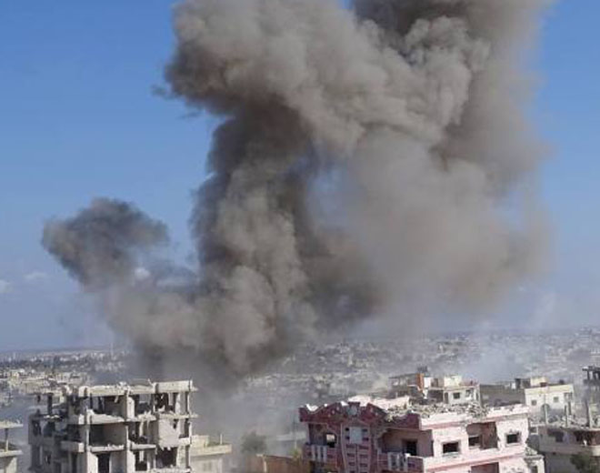 قصف يستهدف مخيم درعا والبلدات المتاخمة له 