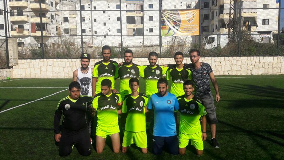 فريق العودة المكون من فلسطينيي سورية يفوز على النهوند في بطولة الأندية الفلسطينية بكرة القدم في لبنان