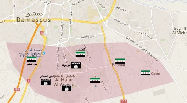 داعش يشّن هجوماً على حيّ القدم واشتباكات عنيفة مع النظام 