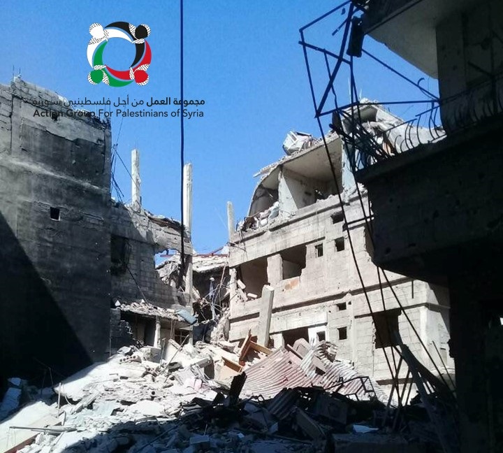 استمرار القصف على مخيم اليرموك يسفر عن قضاء ستة لاجئين ويرفع حصيلة ضحايا العملية العسكرية إلى 29 ضحية
