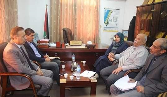 الهيئة المستقلة تبحث أوضاع الفلسطينيين القادمين من سورية مع وزارة التنمية الإجتماعية في غزة 