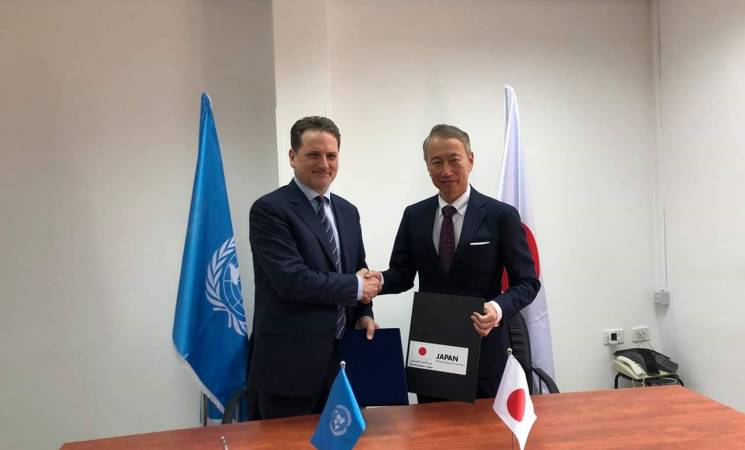 اليابان تتبرع بـ 7 ملايين دولار إضافة لصالح لاجئي فلسطين في سوريا ولبنان
