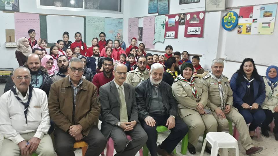 جمعية الكشاف الفلسطينية في حمص تكرّم الرواد الكشفيين القدامى من مواليد فلسطين