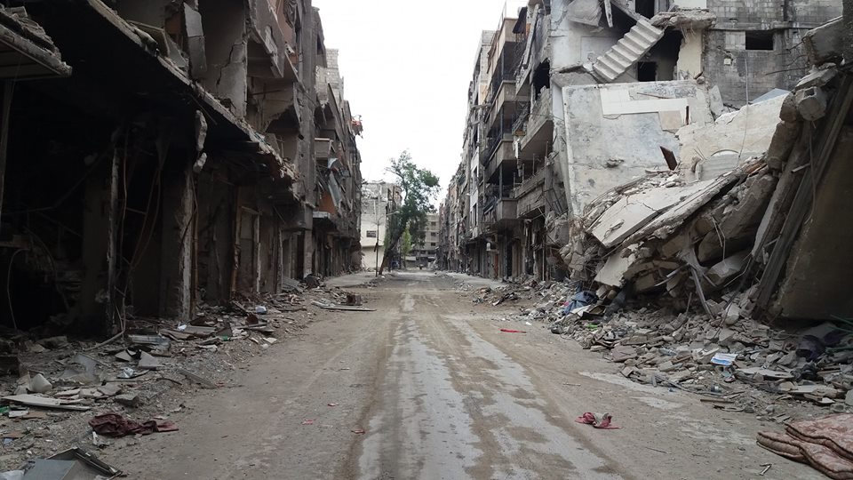 تسليم التقرير الأولي لتقييم الأضرار في مخيم اليرموك 