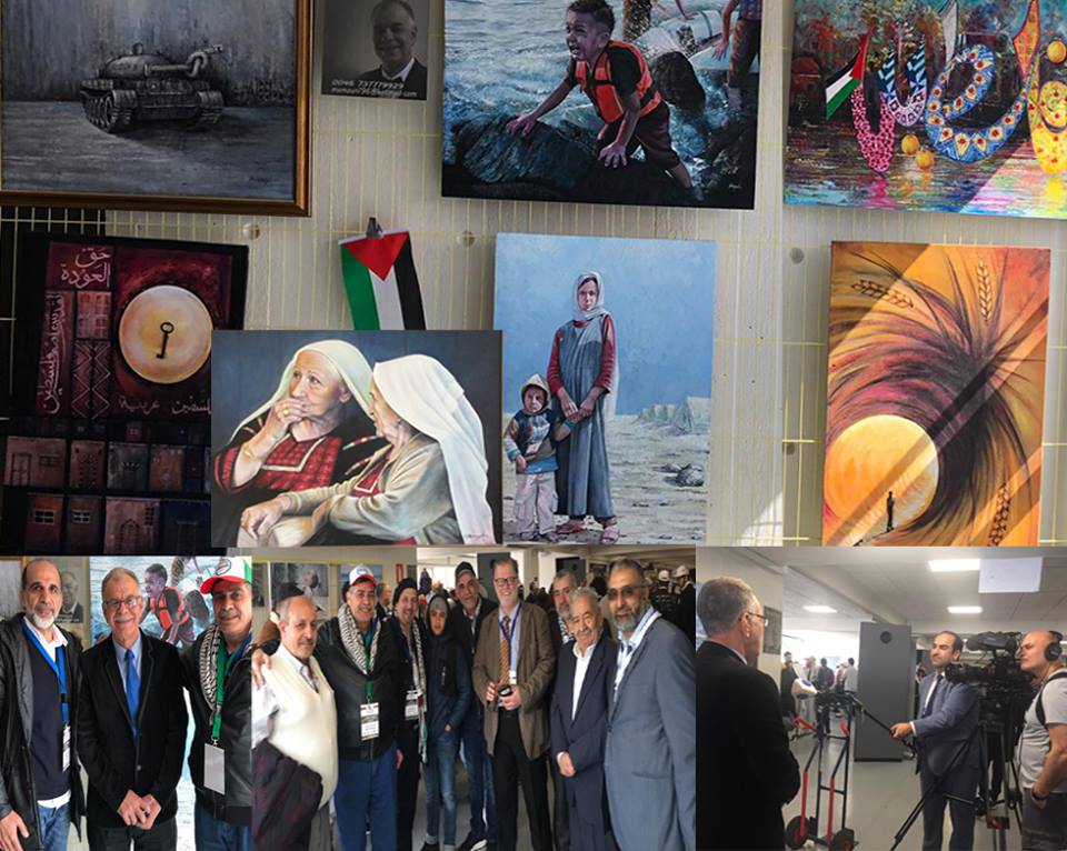 معرض للفنان الفلسطيني السوري مأمون الشايب في العاصمة الدنماركية كوبنهاجن