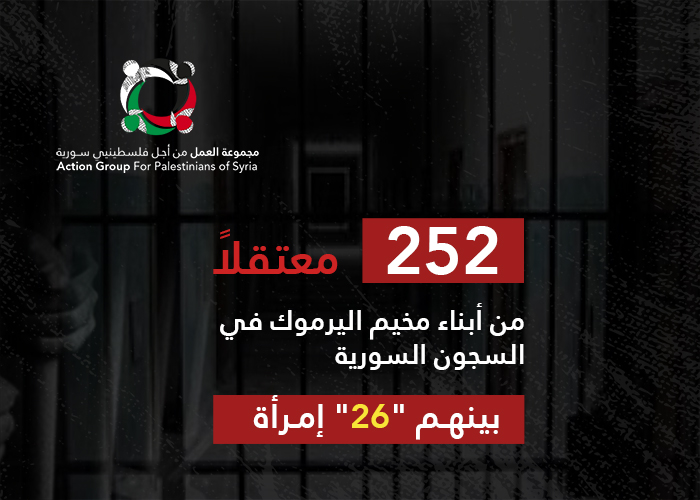 "252" معتقلاً من أبناء مخيم اليرموك في السجون السورية