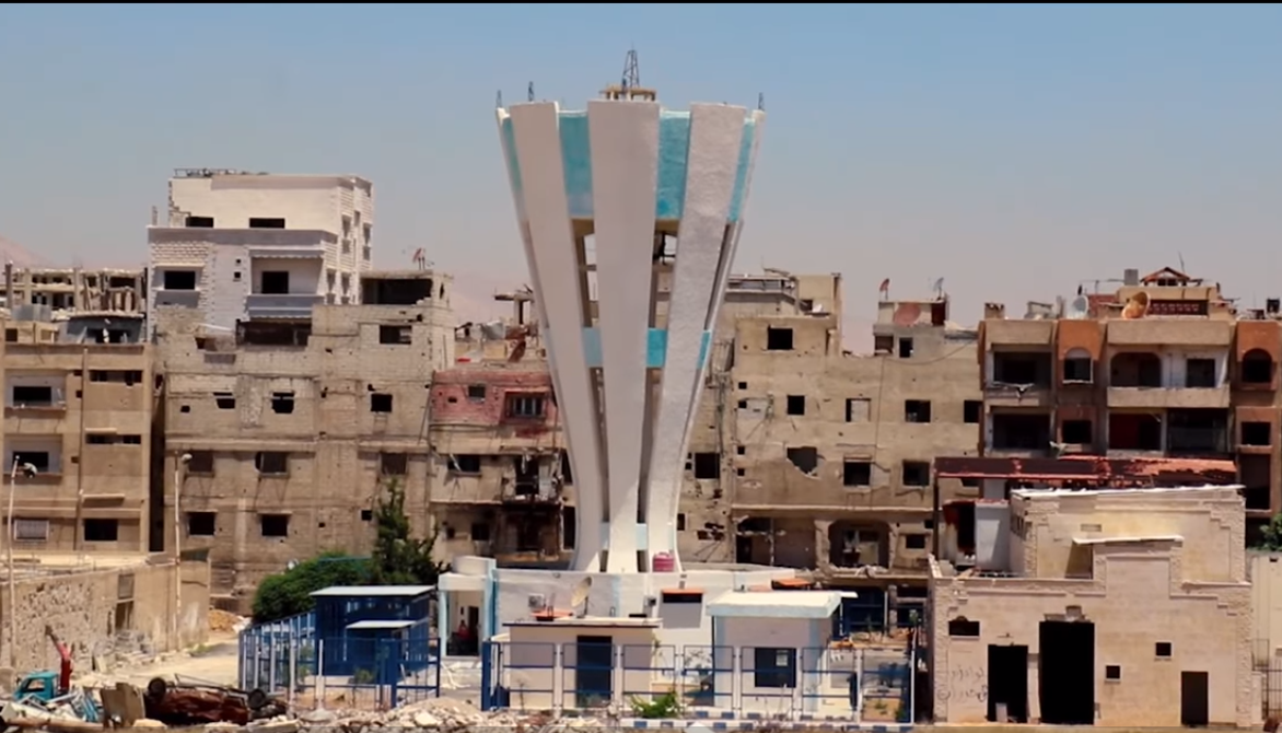 الهلال الأحمر تؤهل محطة ضخ الماء في مخيم اليرموك 