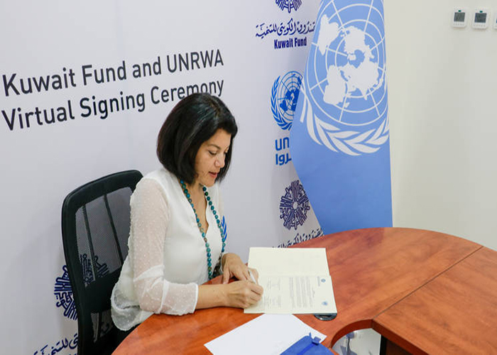 توقيع اتفاقية تعاون بين الأونروا والصندوق الكويتي للتنمية الاقتصادية العربية 